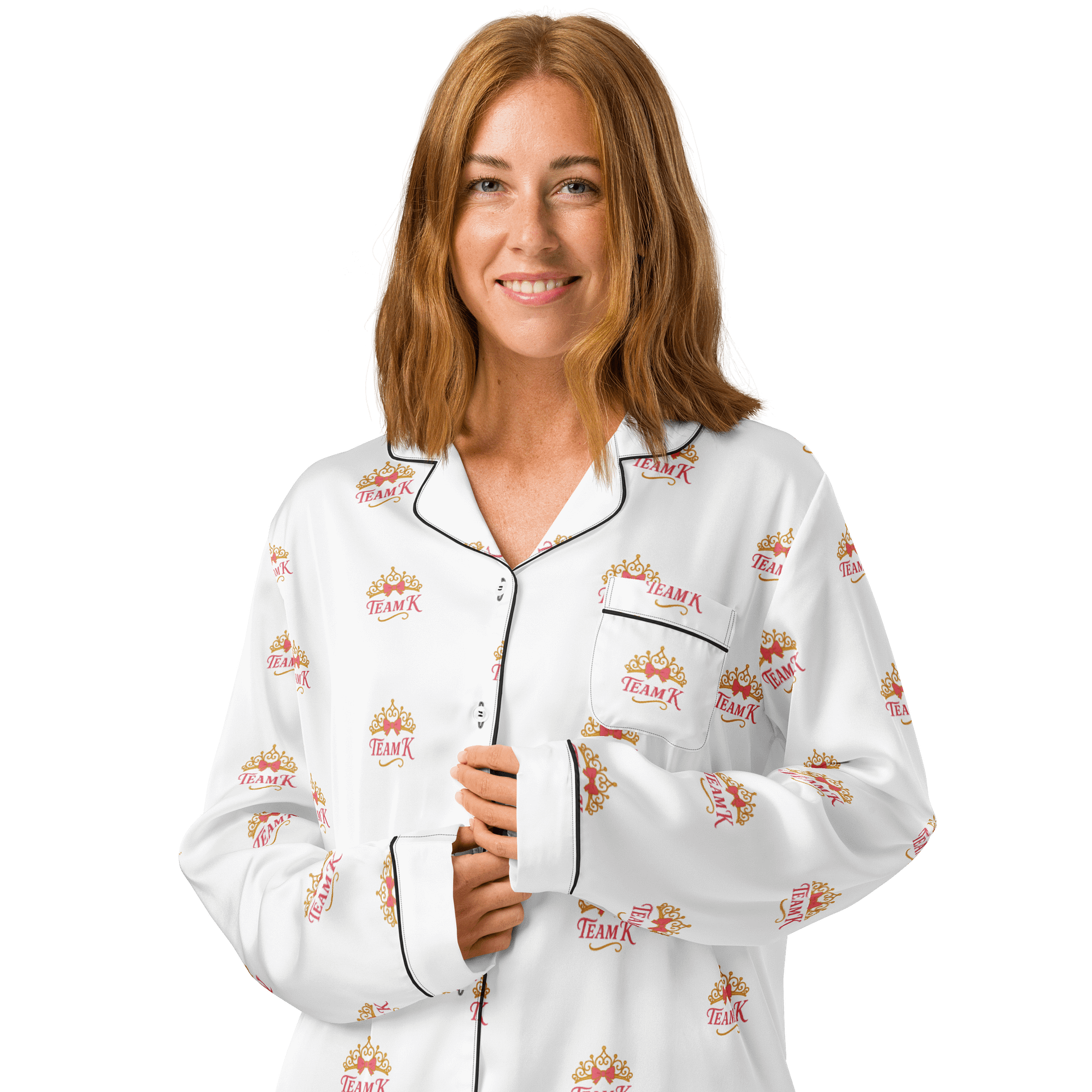 Team K (V-1) Women's Long Sleeve Pajama Top product image (3)