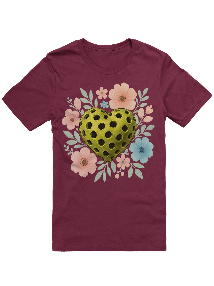 Pickleball Heart Flower Floral Serenade T-Shirt product image (4)