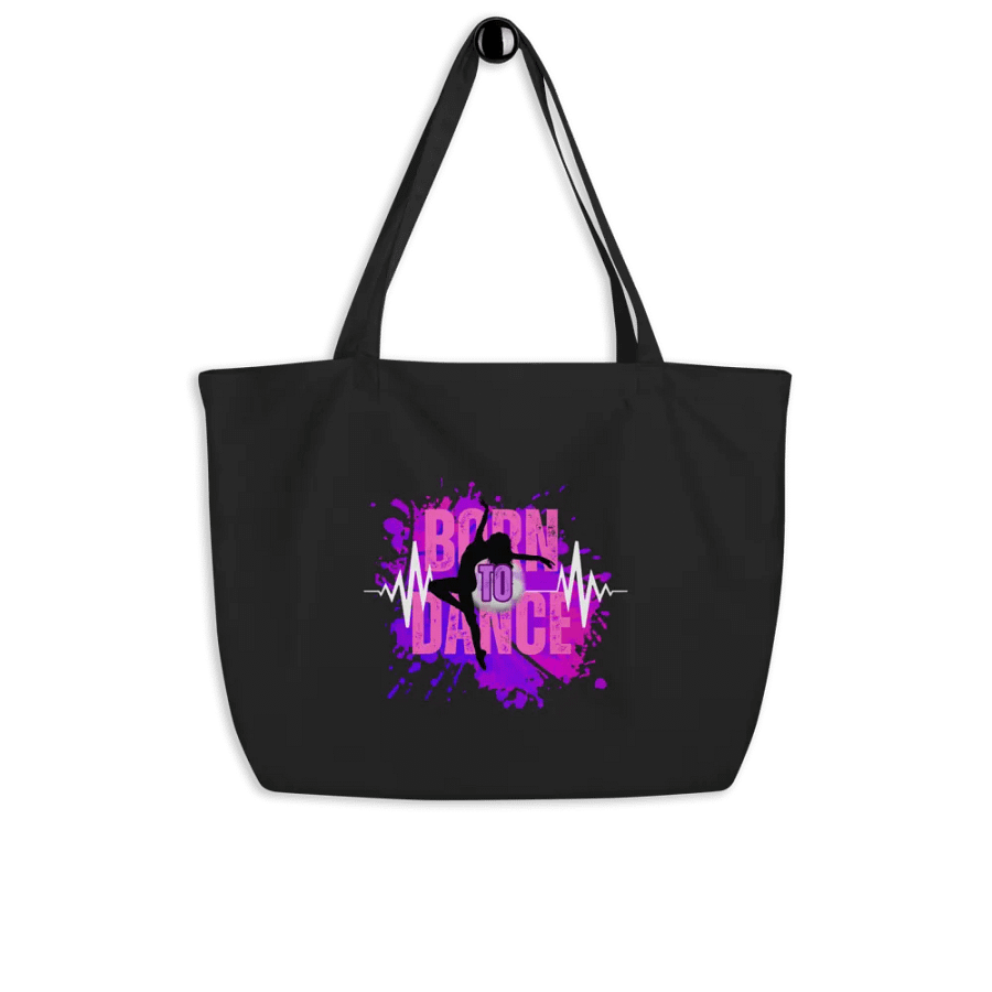 Born to Dance Her Silhouette Rectangular Tote Bag product image (5)