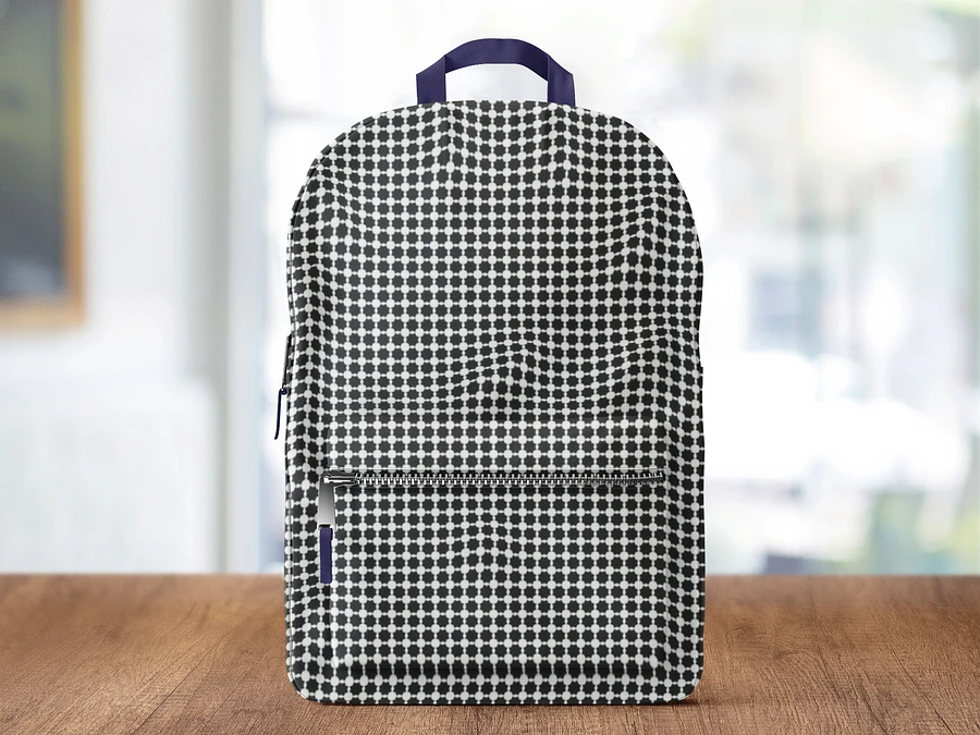 Abstract Black and White Chain Back Pack product image (21)