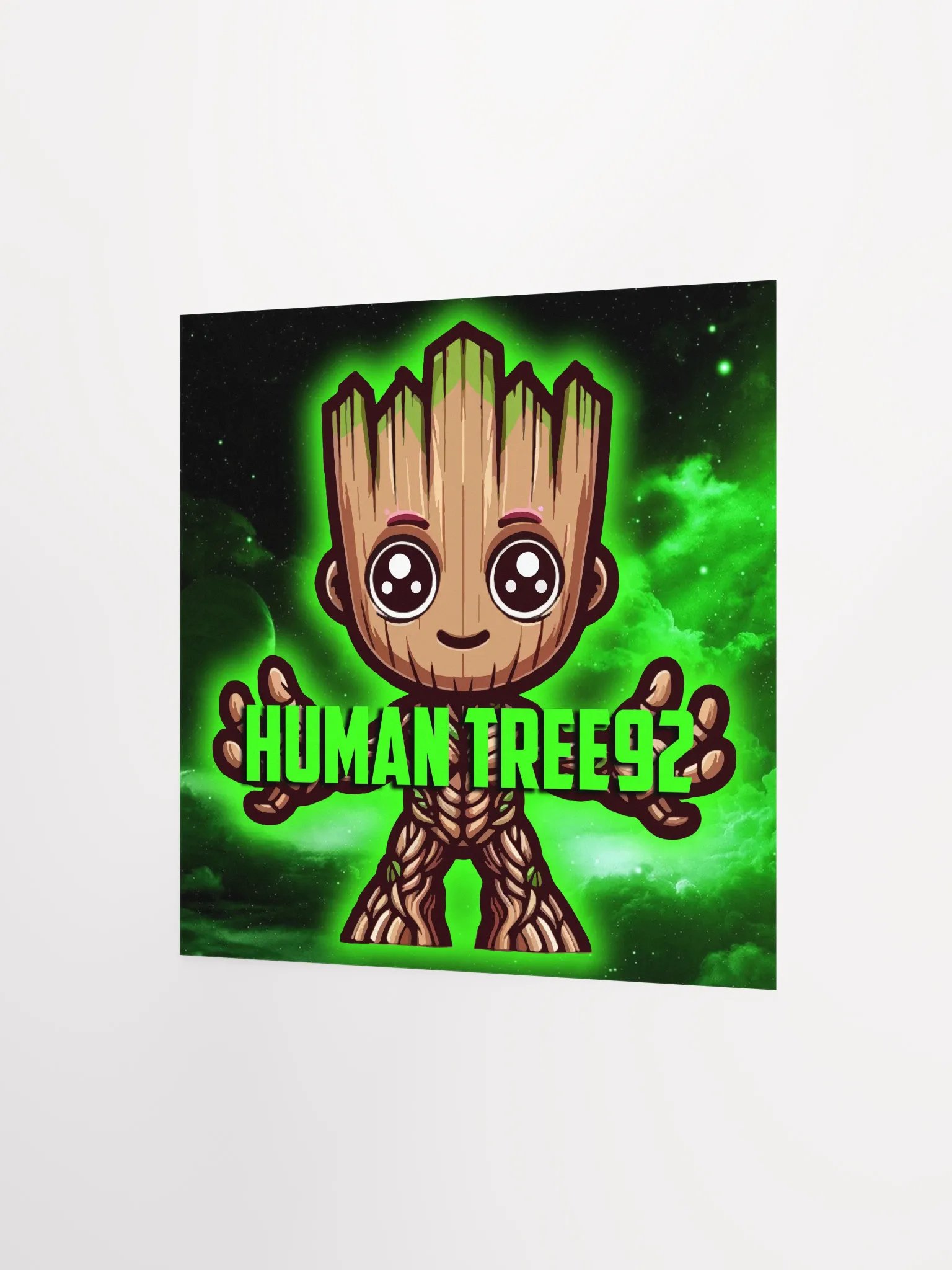 Enhanced Matte Paper Poster Green Glow Full product image (4)