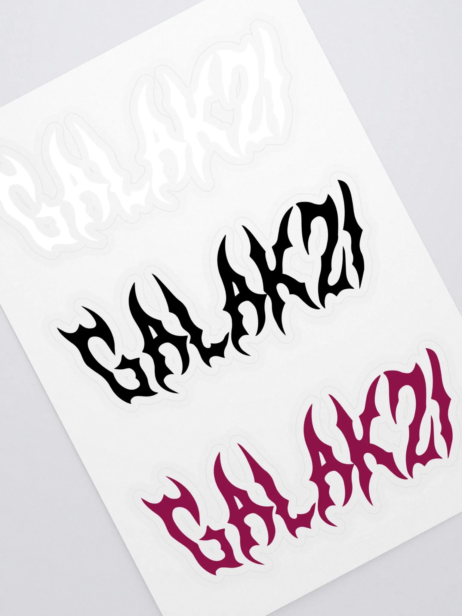 The "Metal" Cut Sticker Sheet product image (1)