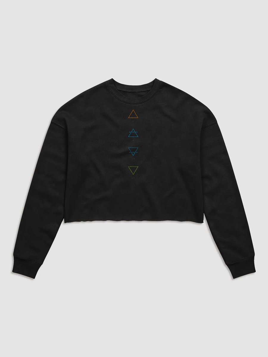 Mystic Triangles Crop Sweatshirt product image (1)