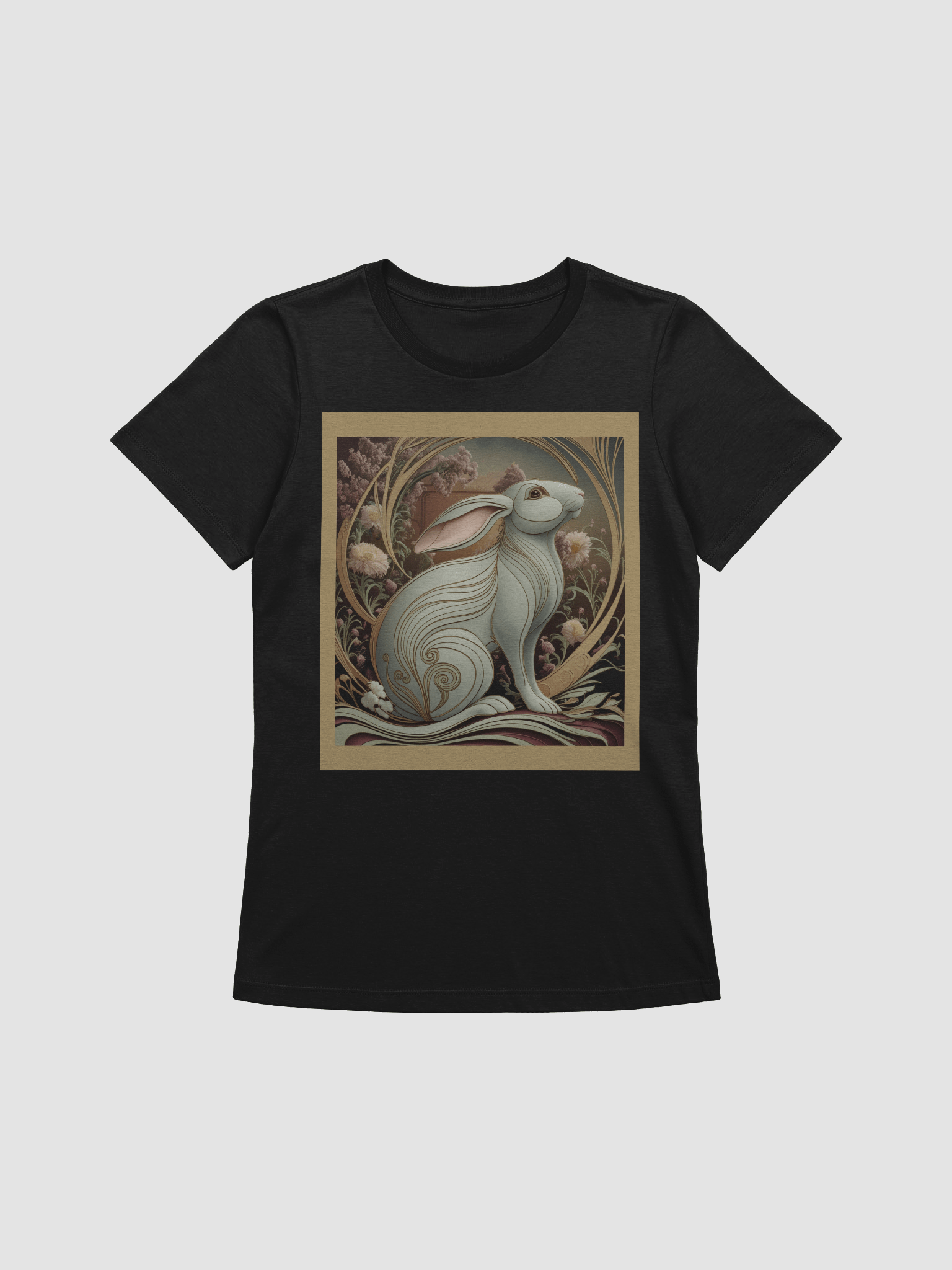ART NOUVEAU RABBIT T-SHIRT product image (1)