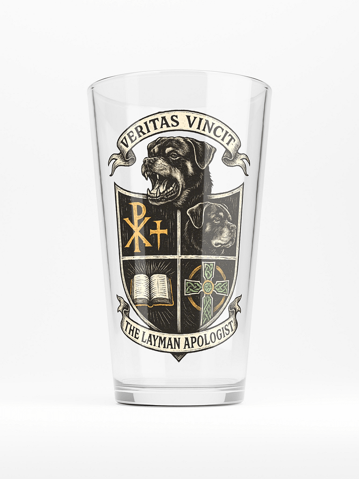 Layman Coat of Arms pint glass product image (1)