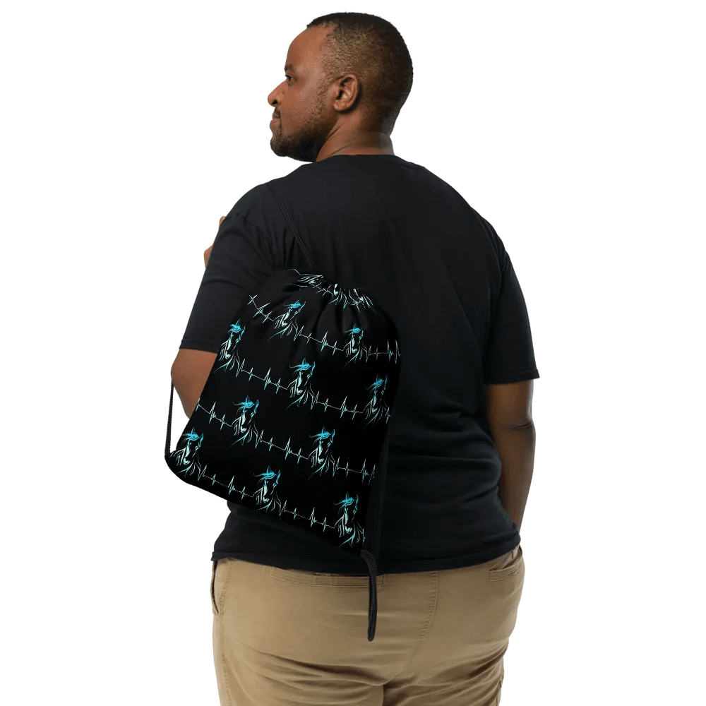 Horse Heartbeat All-Over Print Drawstring Bag product image (6)