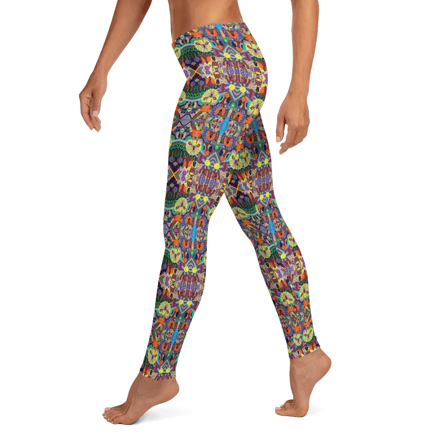 Abstract Doodle Art Animals Ladies Leggings product image (12)