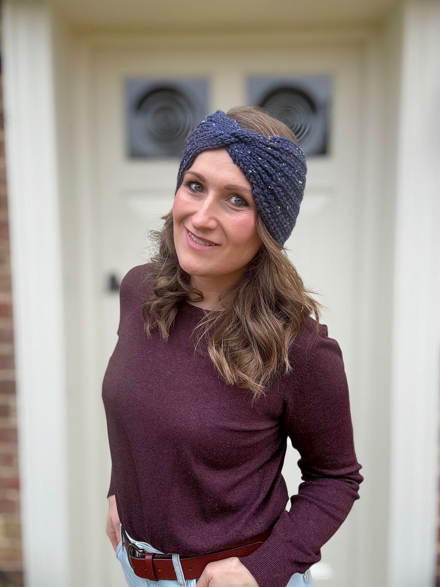 Easy Tweedy Crochet Ear Warmer Pattern PDF product image (4)