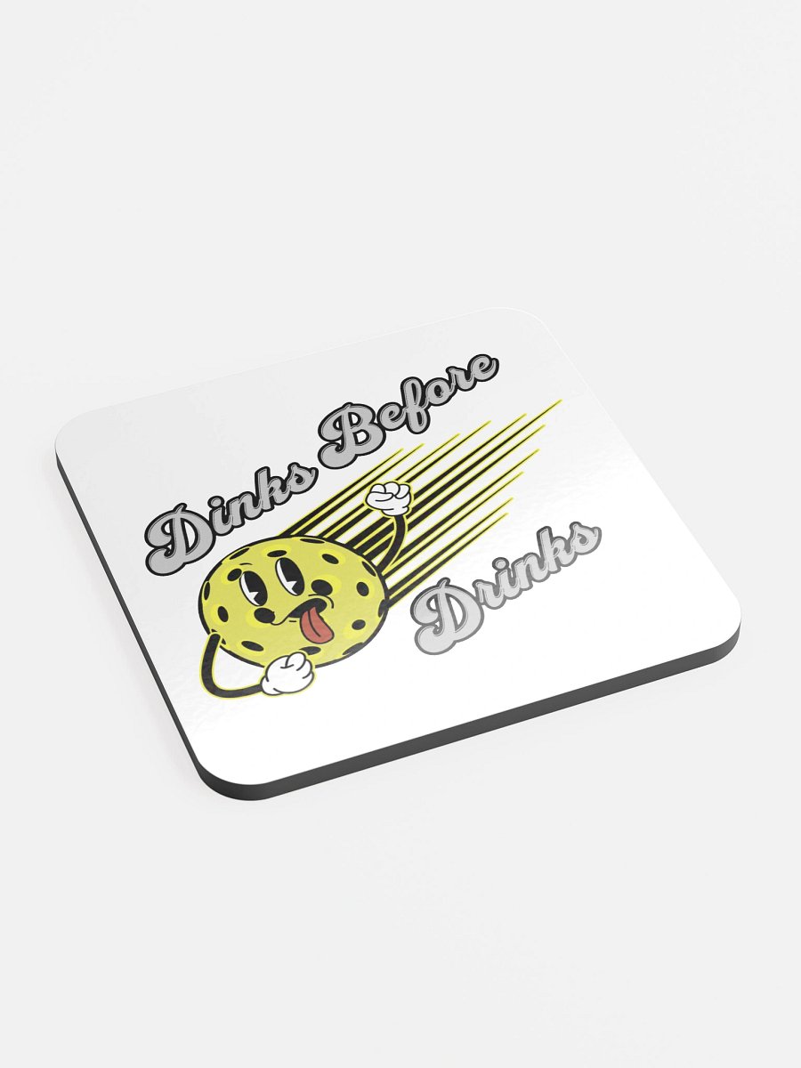 Dinks Before Drinks Pickleball Coaster product image (3)