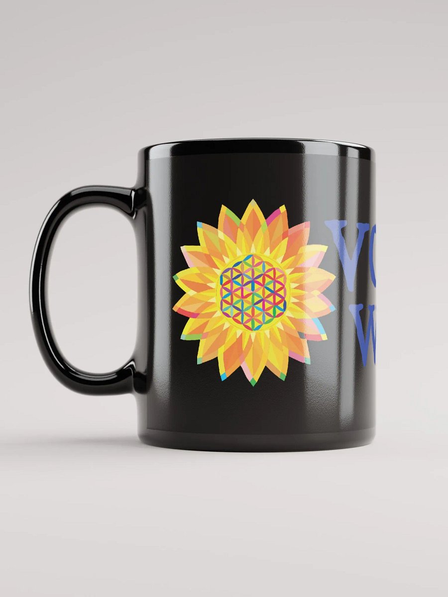 SACRED GEOMETRY VORTEX WIZARD • black mug product image (12)