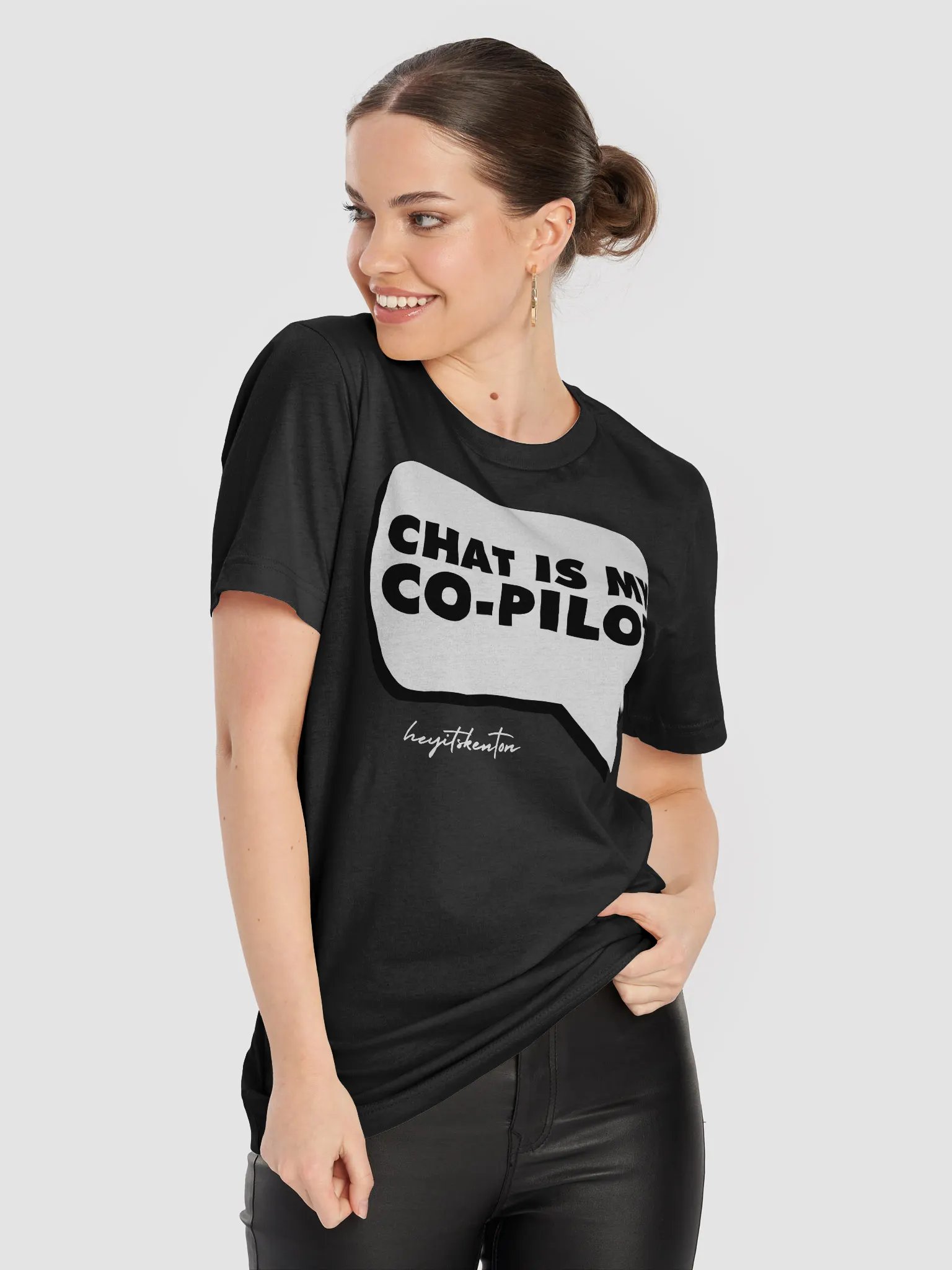 Chat is My Co-Pilot Graphic Tee product image (8)