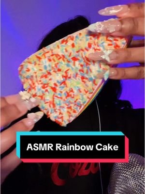 Rainbow cake squishy #asmr #asmrsounds #asmrfyp #sleepaid #relaxing #squishy 