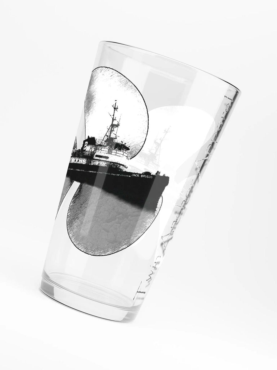 Red Twin Anchor Marco tug 16oz Pint Glass product image (6)