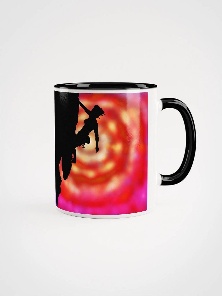 Woman rock climbing mug product image (1)
