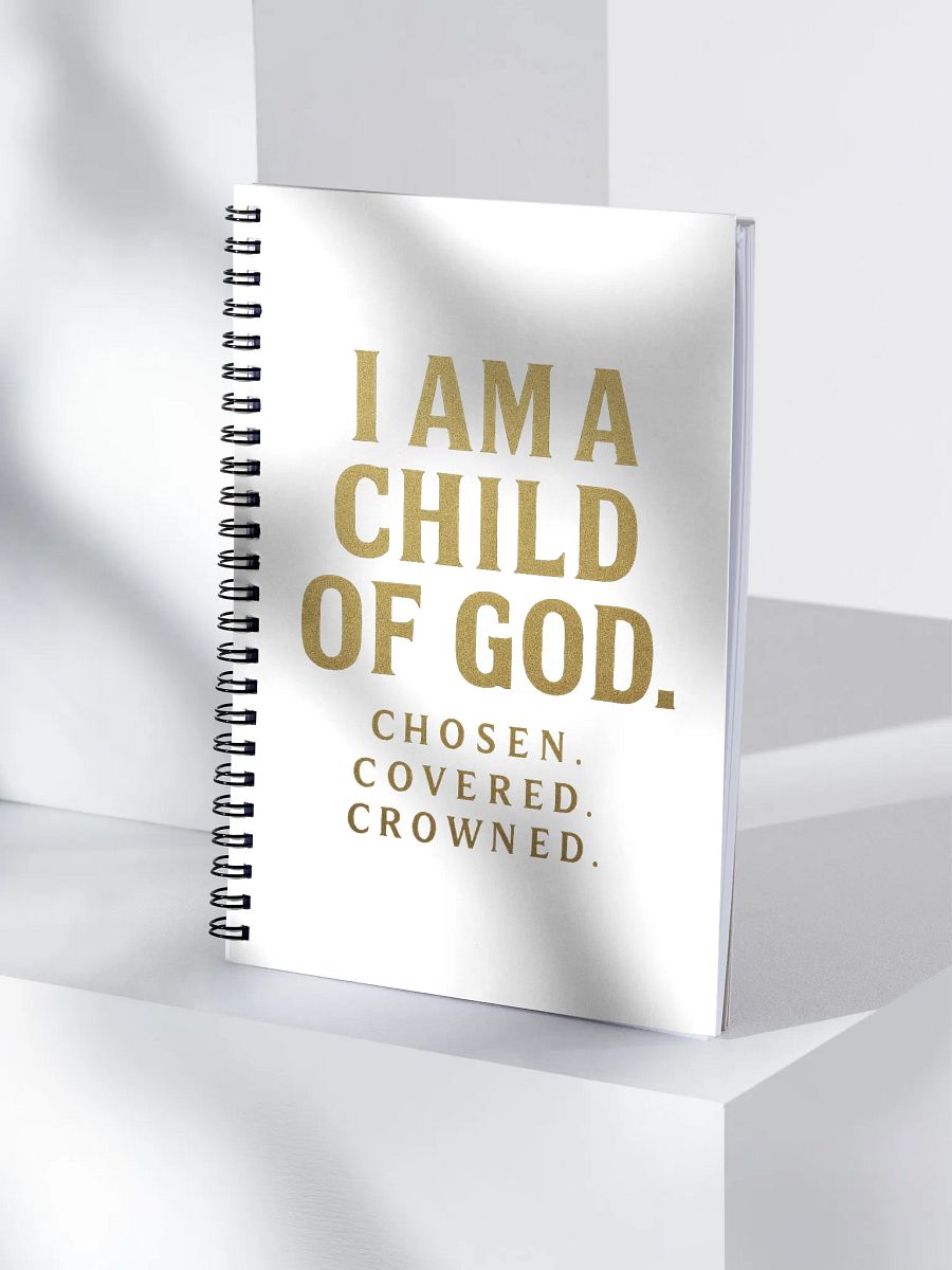 I Am a Child of God” Spiral Notebook — Chosen. Covered. Crowned. product image (4)