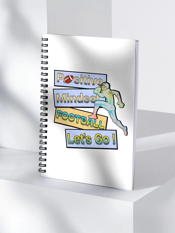 Positive Mindset Football Spiral Notebook product image (1)