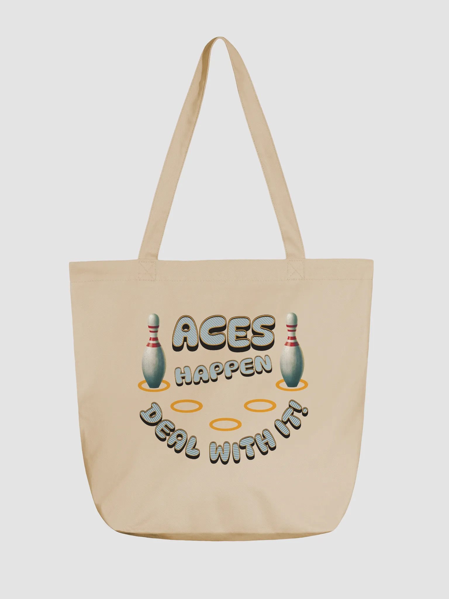 Aces Happen Deal With It Eco-Friendly Tote Bag product image (5)