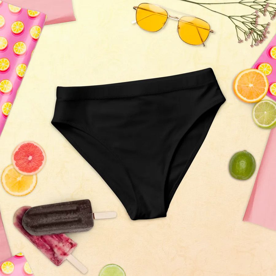 Default All-Over Print Recycled High Waisted Bikini Bottom product image (10)