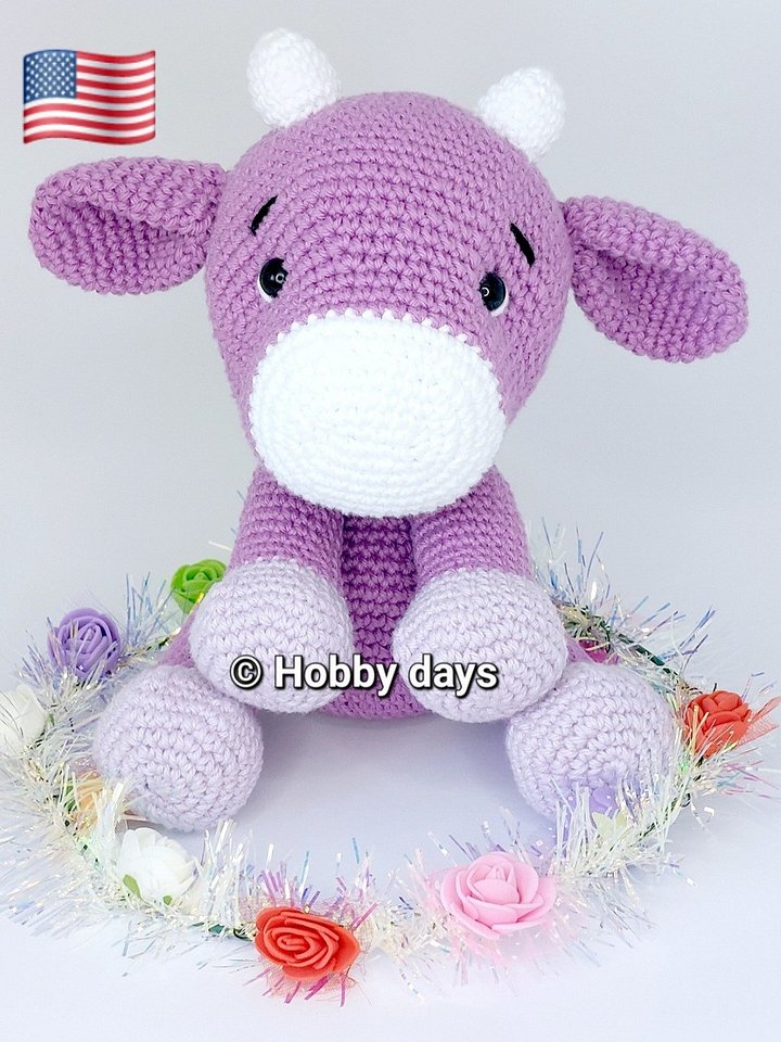 USA Pattern - Amigurumi Crochet Cow product image (1)