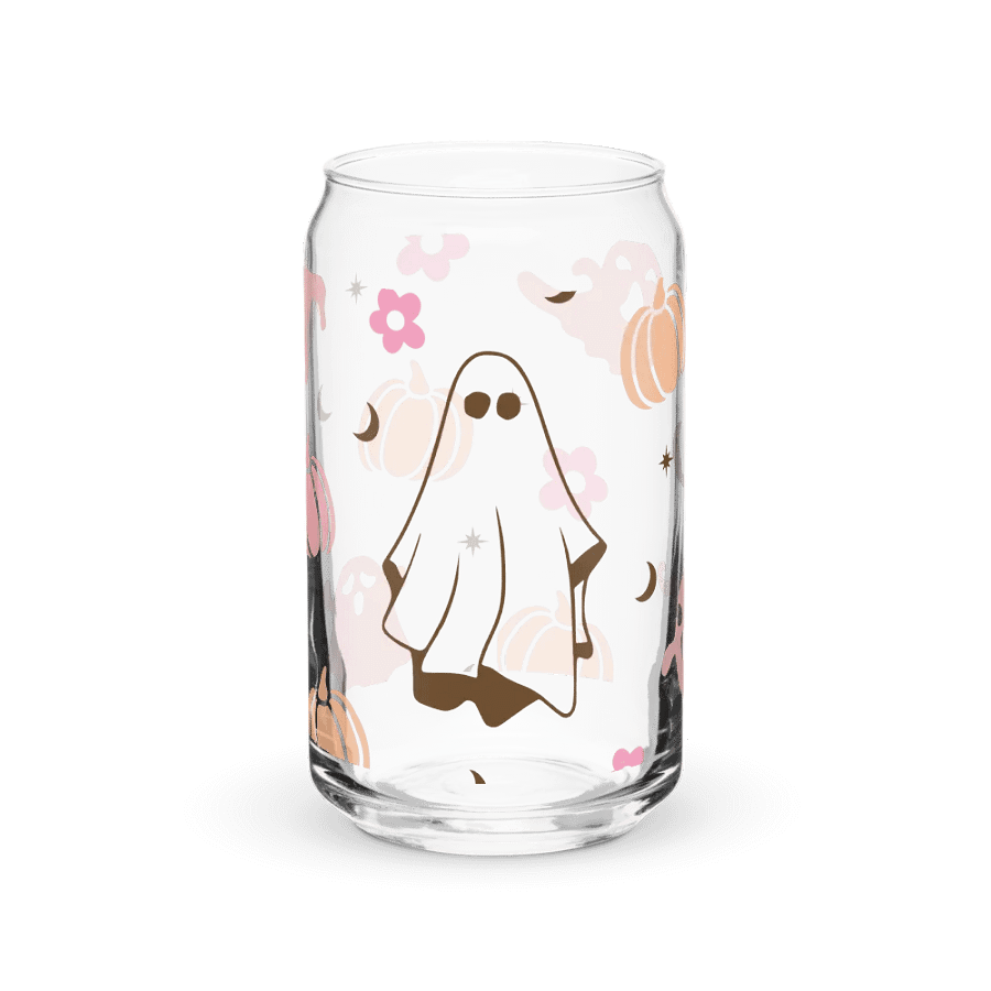 Cute Ghosty Halloween Glass Cup product image (1)