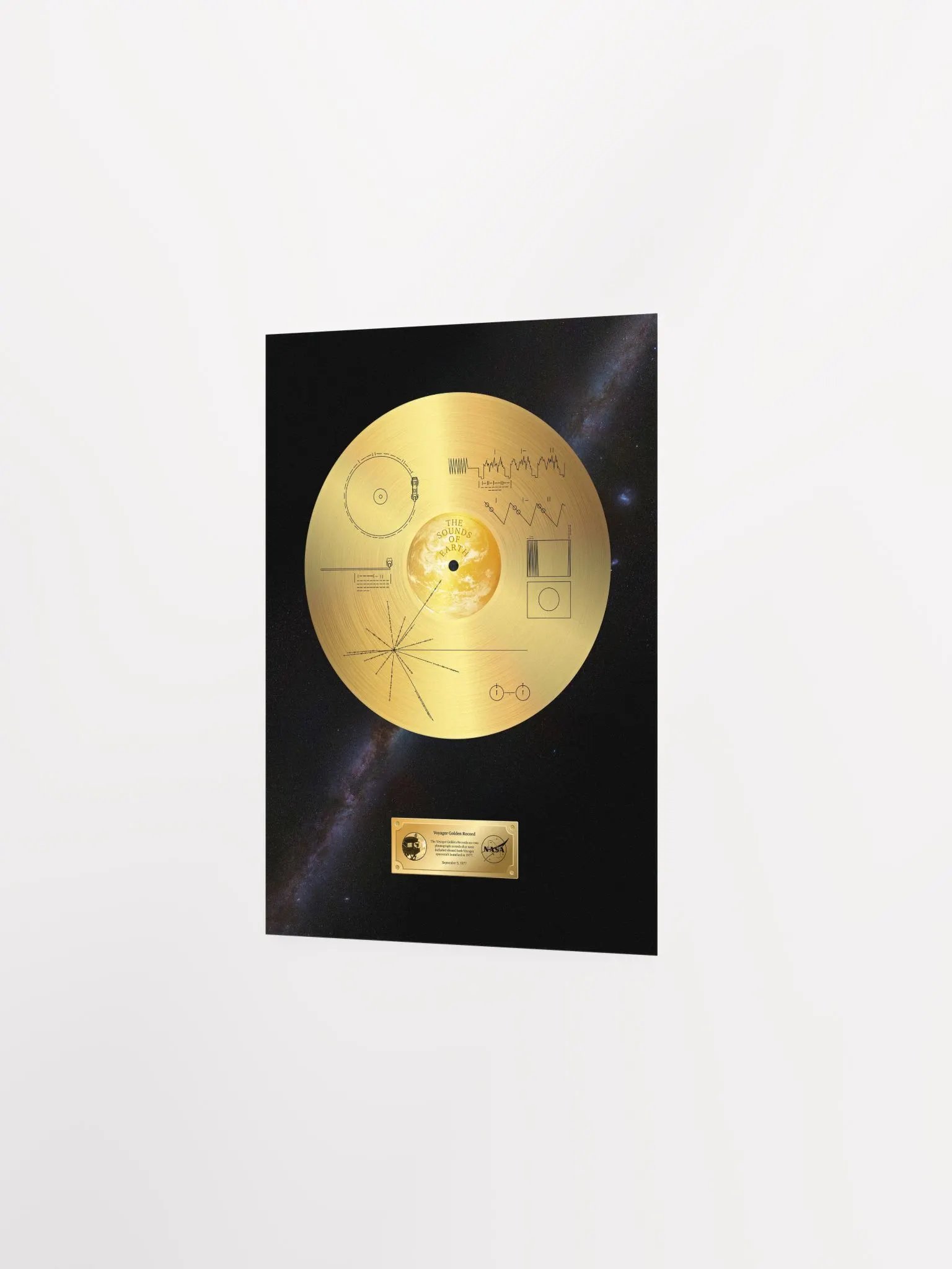 NASA Voyager 1 Golden Record — space poster, science print product image (10)