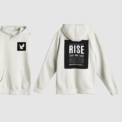 Check out this RW Hoodie with ‘RISE AND GRIND’ graphic. Crafted from premium 3-end fleece for a soft feel and relaxed fit #ri...