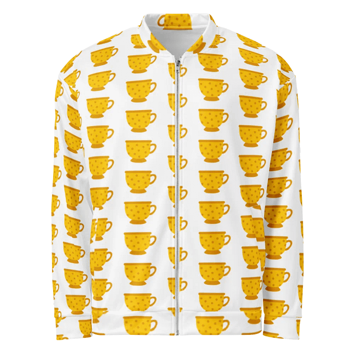 Polka Dot Tea Party All-Over Print Bomber Jacket product image (2)