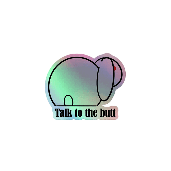 Bunnitude holo sticker product image (1)