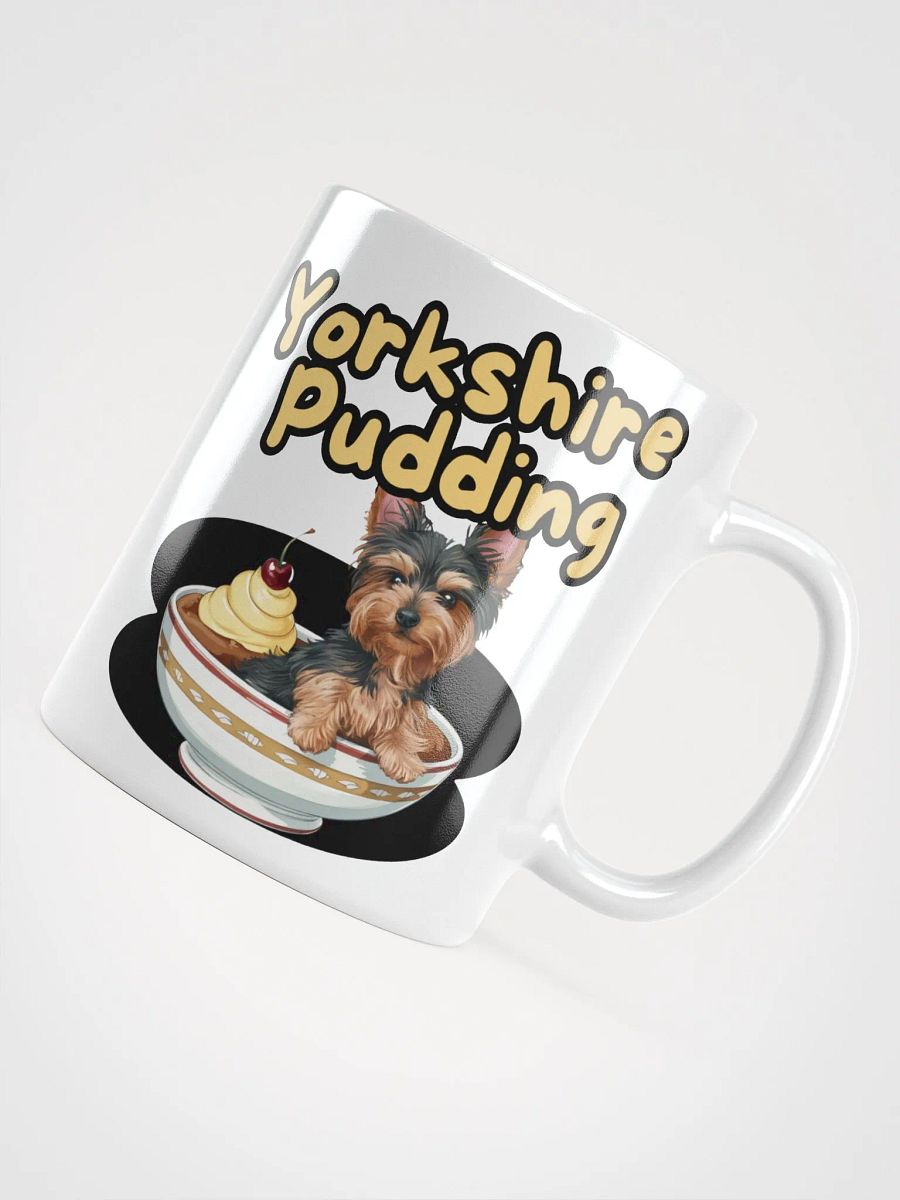 Adorable Yorkshire Pudding Ceramic Mug with Dog Design product image (1)