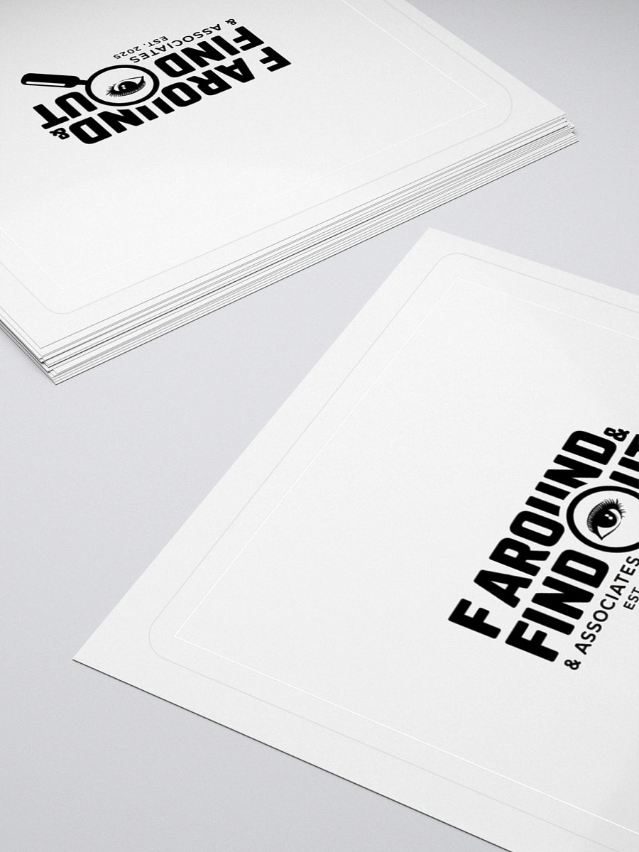 F AROUND & FIND OUT Magnifying Glass Sticker Set product image (12)