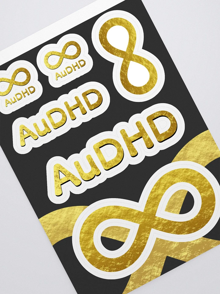 Golden Infinity AuDHD Sticker Sheet product image (1)