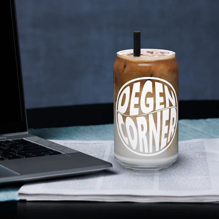 Degen Corner - Soda Glass (light logo) product image (1)