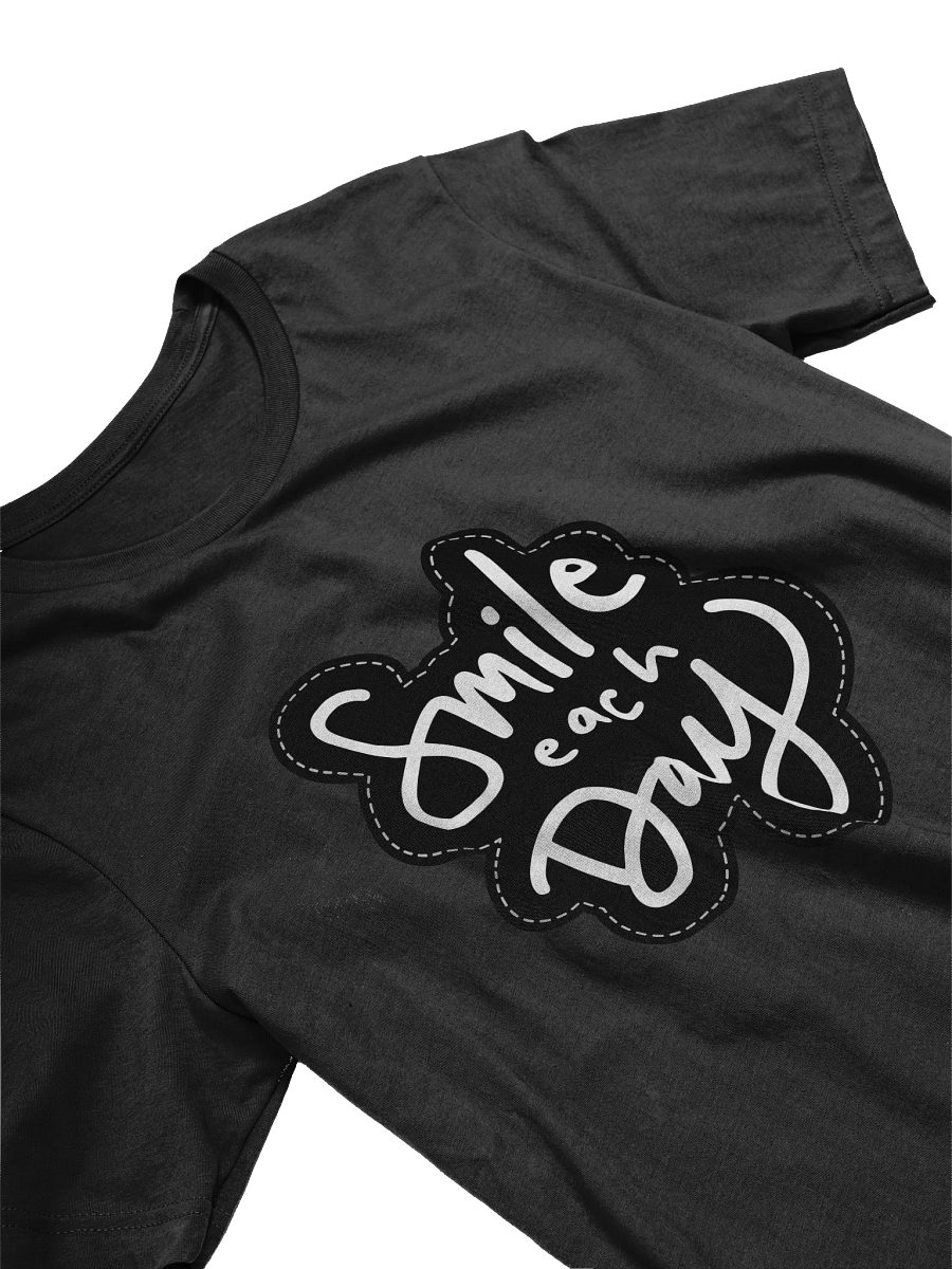 Smile Each Day Black Unisex T-Shirt product image (10)