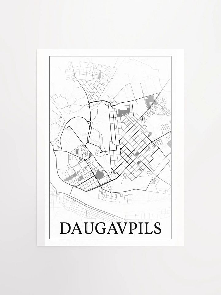 Daugavpils, Latvia, city map print product image (4)
