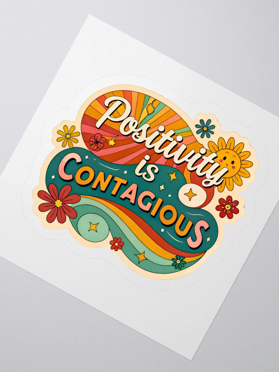 Positivity Burst Kiss Cut Sticker product image (6)