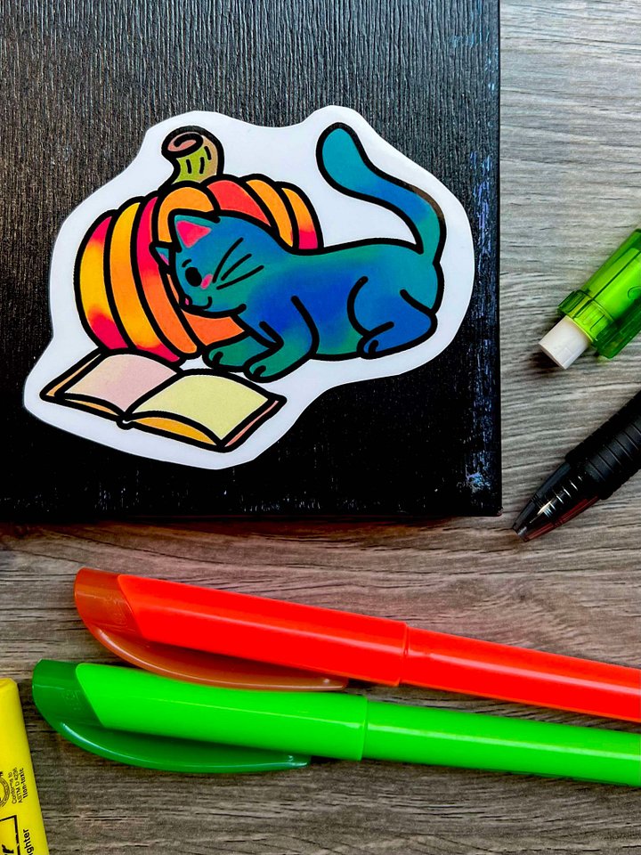 Spellcaster Kitty | Vinyl Glossy Sticker product image (1)