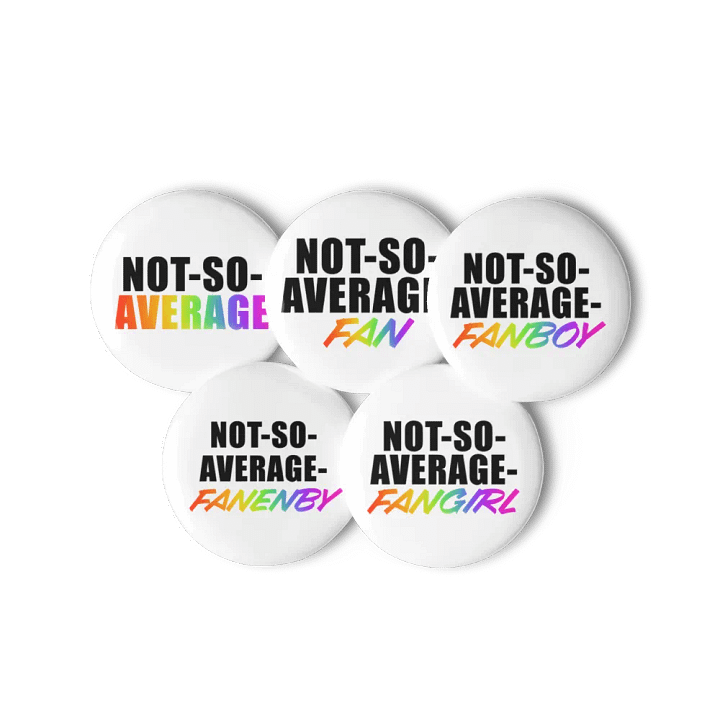 Not-So-Average-Fan Pins product image (1)