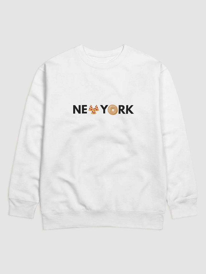 New York Pizza Bagel Crew White product image (1)