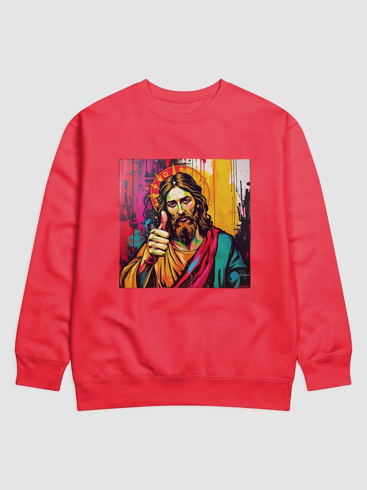 Jesus says it's ok to smoke grass but crack is whack! Supersoft crewneck sweatshirt product image (1)