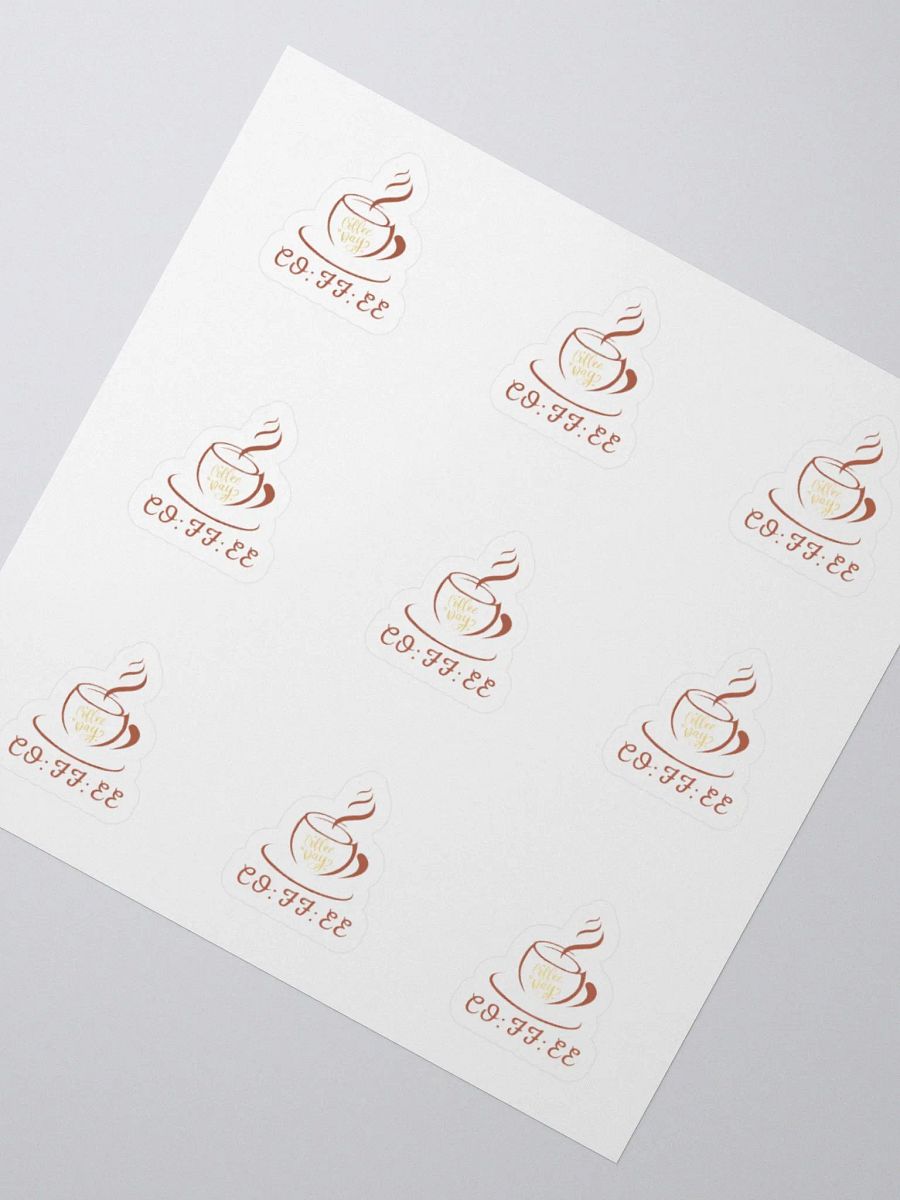 Coffee Lover (Coffee day_coffee clock ) Sticker product image (2)