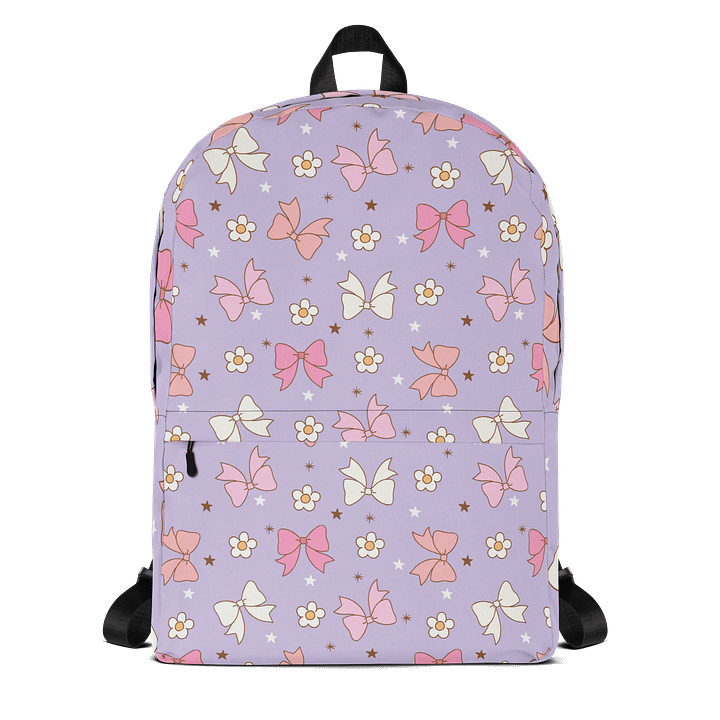 Pastel Bows and Flowers All-Over Print Backpack product image (1)