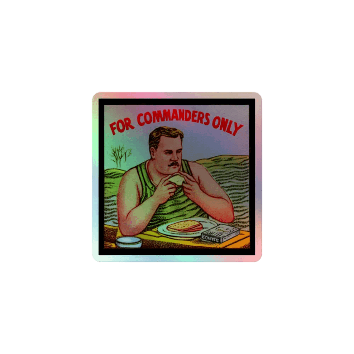 For Commanders Only - Holographic Sticker product image (1)