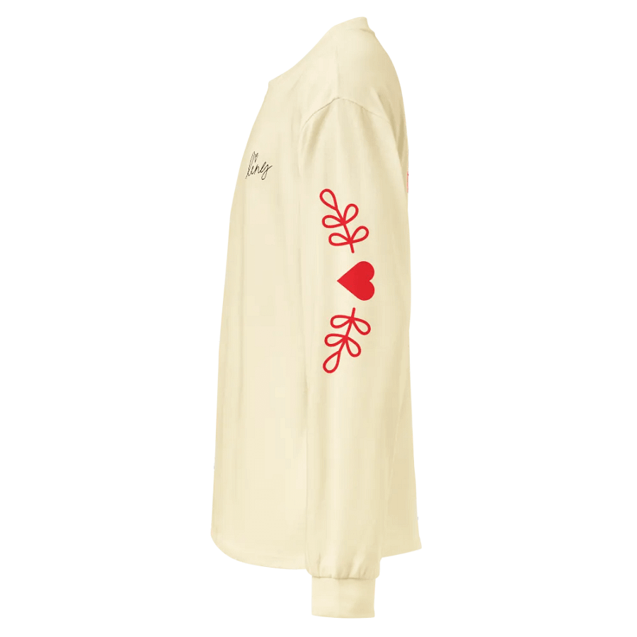 Lingling Kwong Valentine Unisex Premium Heavy Weight Long Sleeve Shirt. product image (4)