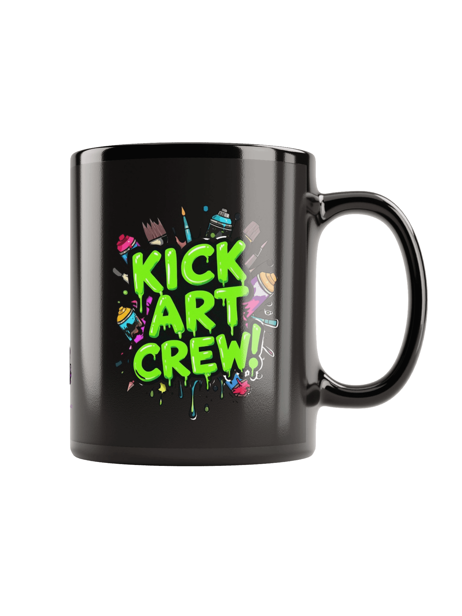 Kick art crew mug in black product image (1)
