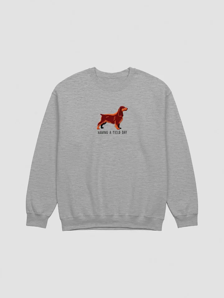 Having a Field Day Sweatshirt (Embroidered) of a Field Spaniel(Liver & Tan) product image (10)