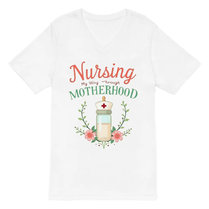 Nurse Mom V-Neck Tee product image (6)