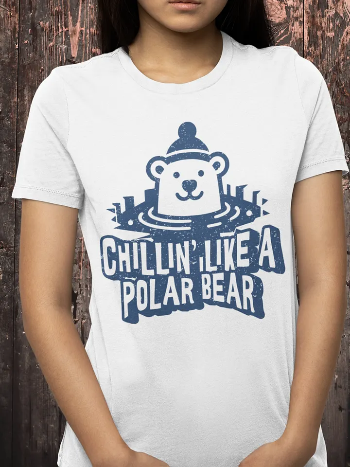 Chillin' Like a Polar Bear - Funny Winter Swimming T-Shirt product image (2)