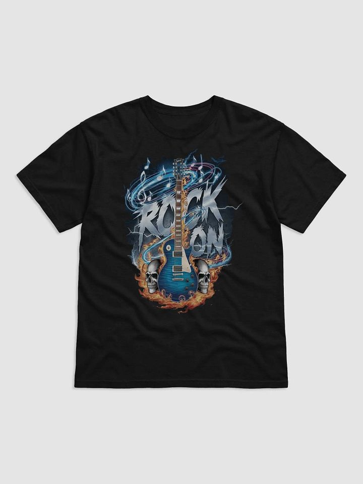 Electric Rock Revolution #Statement Heavyweight Black T-Shirt product image (1)