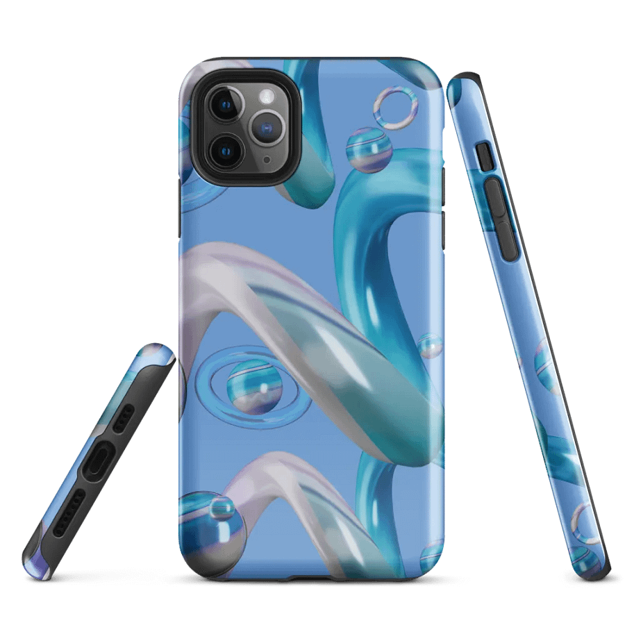 Reflective Blue Ribbon iPhone® Tough Case product image (3)