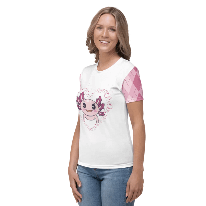 Pink And White Axolotl T-Shirt product image (2)